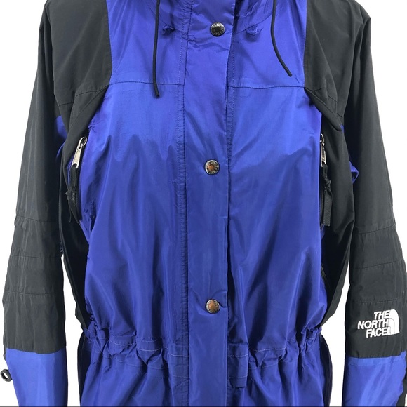 The North Face Blue Black Hooded Anorak Jacket - Picture 4 of 11